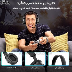 هدست گیمسنگ RGB اونیکوما مدل Onikuma X11