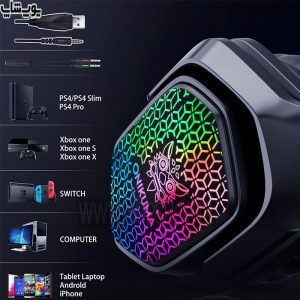 هدست گیمینگ سیمی RGB اونیکوما مدل X3
