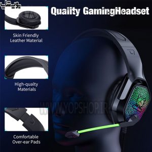هدست گیمینگ سیمی RGB مدل Onikuma X3