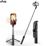 سه پایه و نگهدارنده گوشی بلوتوثی تاشو با چراغ LED مدل Q02s 543 Q02s Wireless