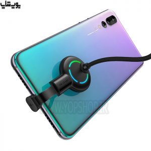 کابل شارژر گیمینگ USB به تایپ سی RGB مک دودو مدل CA-596 با قابلیت انعطاف 90 درجه