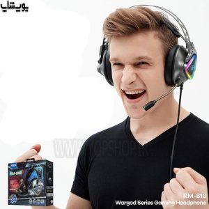هدست گیمینگ سیمی RGB ریمکس مدل Remax RM-810 با طراحی ارگونومیک