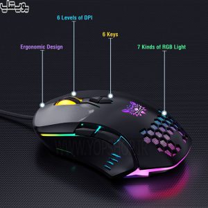 ست موس و کیبورد گیمینگ RGB اونیکوما مدل G21-CW902 با DPI قابل تنظیم