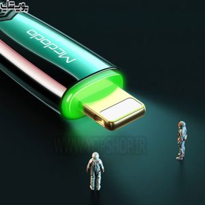 کابل تبدیل USB به لایتنینگ مک دودو مدل CA-806 با چراغ LED سبز رنگ