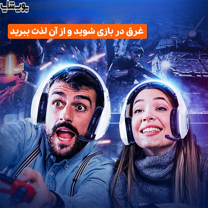 هدست گیمینگ سیمی RGB اونیکوما مدل K10 سفید مناسب برای گیمینگ