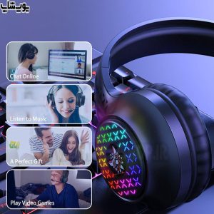 هدست گیمینگ سیمی RGB اونیکوما مدل X7 PRO قابل استفاده برای فعالیت های مختلف