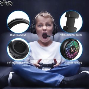 هدست گیمینگ سیمی RGB اونیکوما مدل X7 PRO با طراحی ارگونومیک