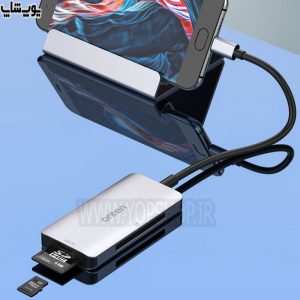 مبدل Type-c به TF ،CF ،SD ،USB3.0 اونتن مدل OTN-91182 از جنس آلیاژ آلومینیوم