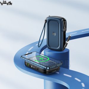 پاوربانک 10000 میلی آمپر ساعت فست شارژ ریمکس مدل AWP-01 با تکنولوژی شارژر وایرلس