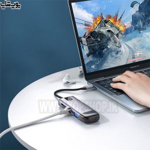 مبدل مک دودو مدل HU-7420 با پورت LAN حذف نویز اینترنت