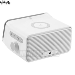 ساعت دیجیتال، اسپیکر و شارژر بی سیم مومکس مدل Q.Clock 2 با طراحی منحصر به فرد
