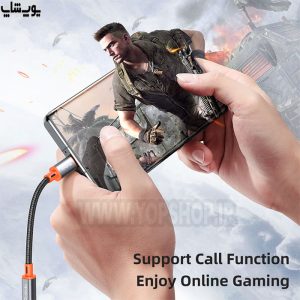 کابل تبدیل تایپ C به جک 3.5 میلی متری مک دودو مدل CA-7561 قابل استفاده در هنگام بازی