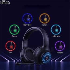 هدست گیمینگ سیمی RGB اونیکوما مدل X7 با نور پردازی RGB