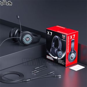 هدست گیمینگ سیمی RGB اونیکوما مدل X7 با اتصال آسان