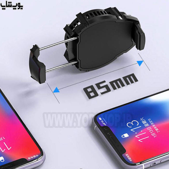 فن و خنک کننده رادیاتوری RGB موبایل ممو مدل DL07 با نصب آسان بر روی گوشی ها تا عرض 85 میلی متر
