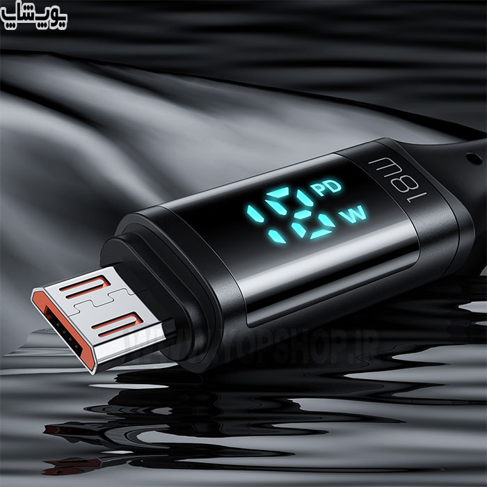 کابل تبدیل USB به میکرو USB مک دودو مدل CA-1070 دارای نمایشگر دیجیتال