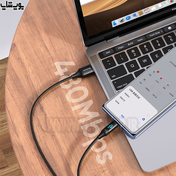 کابل تبدیل USB به میکرو USB مک دودو مدل CA-107 با قابلیت انتقال داده