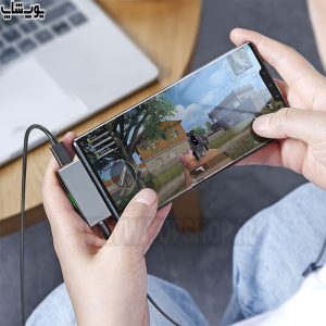 مبدل تایپ C به جک 3.5mm و تایپ C مک دودو مدل CA-7660 بدون مزاحمت برای کاربر هنگام بازی