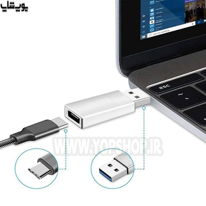 تبدیل USB3.0 به Type-C اونتن مدل US-107 با پشتیبانی گسترده