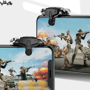 دسته بازی مغناطیسی پابجی و کالاف دیوتی 4 انگشتی مدل GT02 با تریگرهای دو طرفه