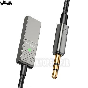 مبدل گیرنده صوتی بلوتوثی به جک 3.5 میلی متری مک دودو مدل CA-8700 دارای میکروفون داخلی و نشانگر LED