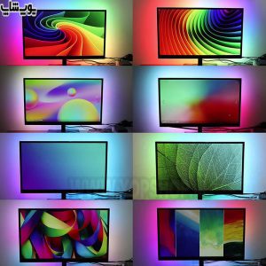 پک کامل نور پس زمینه مانیتور و TV برنامه پذیر LED Box قابل استفاده در پشت مونیتورها و TV های مختلف