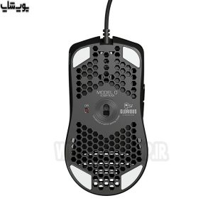 موس گیمینگ سیمی RGB گلوریوس مدل MODEL O دارای پایه های نرم برای حرکت راحت تر موس بر روی موس پد