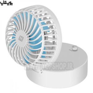 فن شارژی و آینه میکاپ مومکس مدل IFAN 2 دارای قابلیت تنظیم سرعت فن