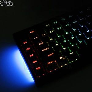 کیبورد سیمی گیمینگ RGB مکانیکال ردراگون مدل K588 Broadsword با نور پردازی RGB