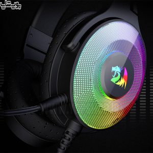 هدست گیمینگ سیمی RGB ردراگون مدل H350 Pandora با نورپردازی RGB در گوشی ها