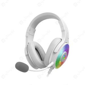 هدست گیمینگ سیمی RGB ردراگون مدل H350 Pandora در رنگ بندی سفید می باشد.
