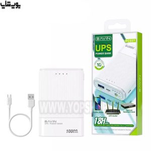 پاوربانک 10000 میلی آمپر ساعت باوین مدل PC-037 در بسته بندی شیک