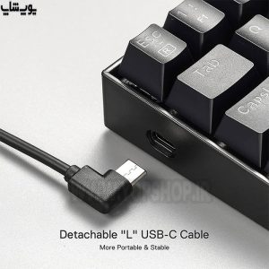 کیبورد سیمی گیمینگ RGB ردراگون مدل K630 Dragonborn با پورت تایپ C
