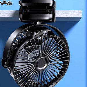 پنکه شارژی جویروم مدل JR-CY452 با گیره قابل نصب بر لبه میز
