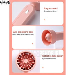 پنکه شارژی رومیزی جویروم مدل JR-CY454 دارای پایه نگهدارنده