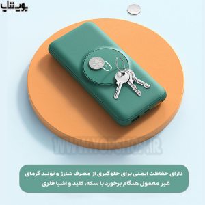 پاوربانک 20000mAh وایرلس شارژ و نگهدارنده موبایل مک دودو مدل MC-864 دارای قابلیت تشخیص اشیا و دیوایس