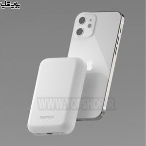 پاوربانک 5000 میلی آمپر ساعت وایرلس شارژر مگنتی موبایل مومکس مدل IP97 دارای قابلیت شارژ سریع