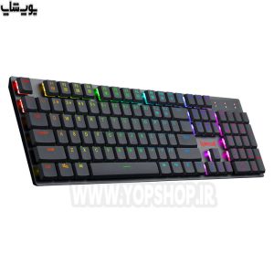 کیبورد گیمینگ بی سیم RGB مکانیکال ردراگون مدل K535 با ضخامت کم