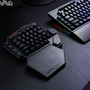 کیبورد سیمی گیمینگ مکانیکال RGB ردراگون مدل K585 DITI دارای استراحتگاه مچ دست