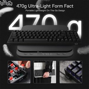 کیبورد گیمینگ بی سیم RGB مکانیکال ردراگون مدل K628 POLLUX PRO با وزن سبک و واکنش سریع