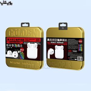 هندزفری بی سیم ویکام مدل V57 در بسته بندی فلزی