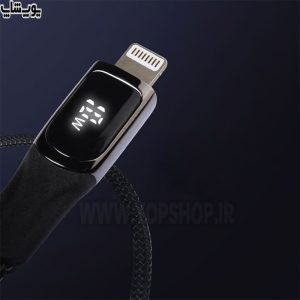 کابل تبدیل USB به لایتنینگ فست شارژ کالک مدل XC061 با نمایشگر نشان دهنده لحظه ای میزان توان