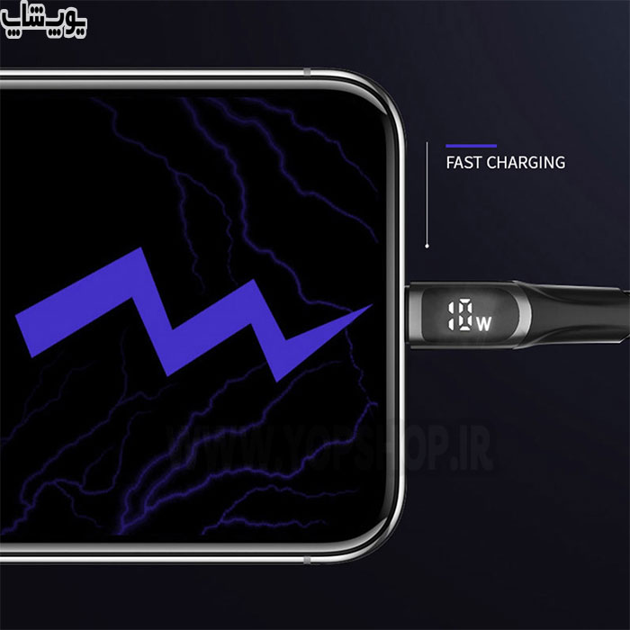 کابل تبدیل USB به لایتنینگ فست شارژ کالک مدل XC061 با پشتیبانی از قابلیت فست شارژ با توان 10 وات