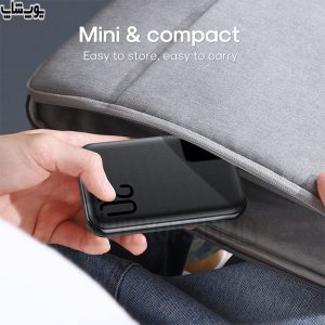 پاوربانک 10000mAh فست شارژر جویروم مدل JR-QP190 mini با قابلیت حمل آسان