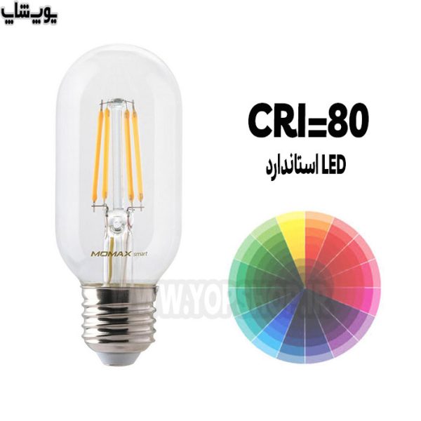 یک لامپ LED با نورپردازی استاندارد
