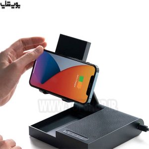 مینی اسپیکر و شارژر وایرلس 10 واتی مومکس مدل Q.Conference BS2D دارای شارژر بی سیم