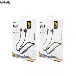 بسته بندی هندزفری گردنی جویروم V43 در دورنگ