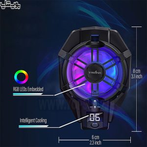 فن و خنک کننده رادیاتوری RGB موبایل مدل X29 با نورپردازی RGB