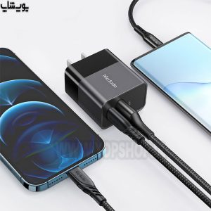 شارژ همزمان دو دستگاه با شارژر مک دودو Ch-1302