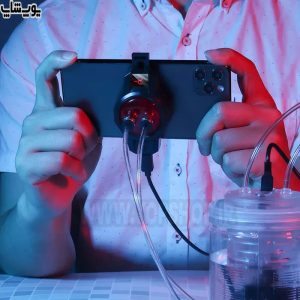 خنک کننده رادیاتوری و آبی RGB موبایل مدل K07 با خنک کنندگی رادیاتوری و آبی